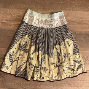 Cabi Treasure multi media knee length skirt, 2